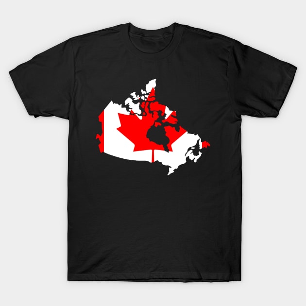 CANADA Map Flag, I love Canada, Beautiful Canada.. T-Shirt by Precious7